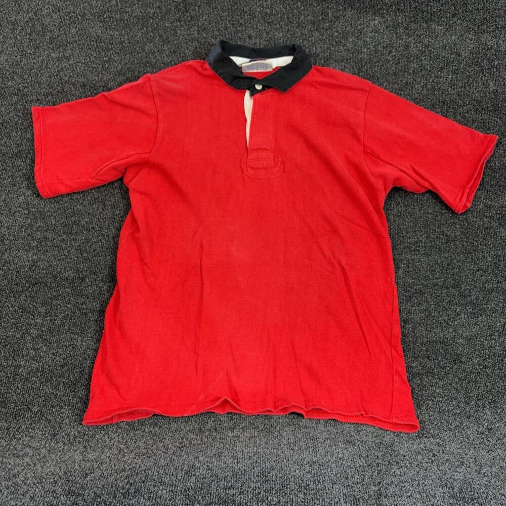 Maxmore Polo Shirt Mens 44 Red Rugby Soccer Jersey Number 1 South Africa Cotton